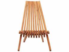 Icaverne - chaises de jardin famille chaise pliable d'extérieur bois d'acacia solide