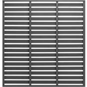 Inlife - Panneau de clôture WPC 180x180 cm Gris - Gris