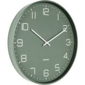 Karlsson - Horloge en métal mat Lofty - Vert