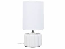 Lampe blanche en céramique 28 cm