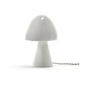 Lampe de table en porcelaine vitré blanc 25,5cm Joe