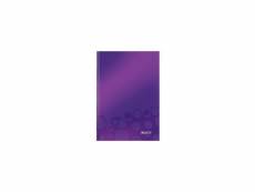 Leitz cahier couverture a5 petits carreaux violet