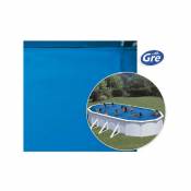 Liner bleu pour piscine hors sol ovale GRE Pool - Dimensions piscine: 6,10 x 3,75 x 1,32 m