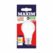 Maxim Lampe LED, B22,, 9W/60W Bayonet GLS LED Bulb,