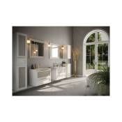 Meuble salle de bain chic 60/80/100 cm en plusieurs couleurs - Couleur: Blanc - Largeur: 60 cm - Blanc