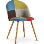 Patchwork Style - Chaise de salle à manger tapissée