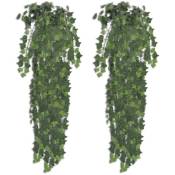 Plantes artificielles 2 pcs Lierre Vert 90 cm
