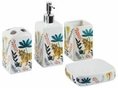 Set de 4 accessoires de salle de bains en céramique multicolore codazzi 316578