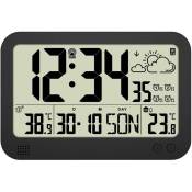 Station météo, horloge murale, alarme numérique, montre électronique de température, horloges murales à piles ou horloges de bureau pour chambre à