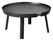 Table basse Around Large / Ø 72 x H 37,5 cm - Muuto noir en bois