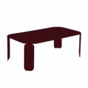 Table basse Bebop / 120 x 70 x H 42 cm - Fermob rouge en métal