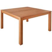 Table de jardin carrée. en bois d'eucalyptus . avec