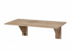 Table murale pliable étagère rabattable 130x70 chêne sonoma modèle: homni 9 table pliante