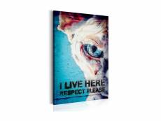 Tableau - i live here, respect please-40x60 A1-N4118
