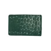 Tapis de bain Microfibre pebble 40x60cm Vert Foncé
