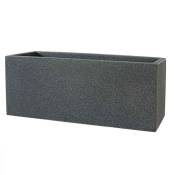 Teraplast - Jardinière Schio box 100 100 cm - Granite - Granite