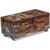 Vidaxl - Coffre table basse Bois de récupération massif 80 x 40 x 35 cm