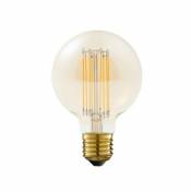 Ampoule LED à filament Globe ambre Ø9.5cm E27 400 lm 5.8 W blanc chaud Diall