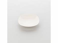 Assiette creuse carrée porcelaine ecru liguria 205