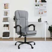 Chaise de Bureau En Tissu de Qualité Gris : Confort