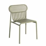 Chaise empilable Week-End / Aluminium - Petite Friture vert en métal