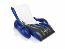 Chaise longue gonflable "deluxe" bleu