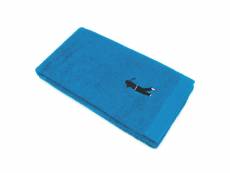 Drap de douche 70x140 cm 100% coton 550 g/m2 pure golf bleu turquoise