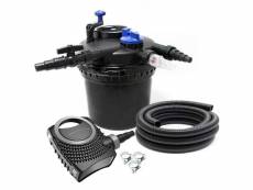 Kit set bassin 8000 litres 11 watts uvc pompe 8000 lparh tuyau 10 m kit de filtration helloshop26 16_0001968