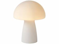 Lampe à poser fungo en porcelaine blanche