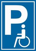 Panneau d’emplacement de parking pour handicapé