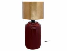 Paris prix - lampe à poser design "tino" 43cm prune