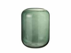 Paris prix - vase déco en verre "cylindre" 29cm vert