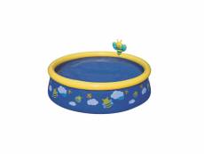 Petite piscine ronde - piscine pour enfant - d 152 x h 38 cm - 477 l - couleur aléatoire 57326