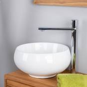 Petite vasque en céramique ronde Opium 31cm - Blanc