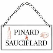 Plaque à suspendre relief - Pinard et sauciflard 20