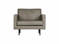 Rodeo - fauteuil en cuir gris 800541-105