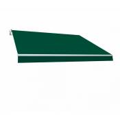 Smartsun - Store Banne Manuel 4x2,5 - Toile Polyester Retractable - Terrasse Balcon Jardin - Sans Coffre - Vert