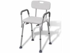 Stylé meubles et supports d'accessibilité famille asuncion chaise de douche aluminium blanc