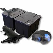 SunSun Kit de filtration de bassin pour 60000l avec 18W Stérilisateur et 100W éco Pompe