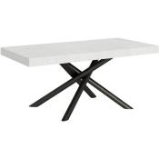Table extensible 90x180/284 cm Famas Frêne Blanc structure Anthracite