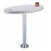 Table ovale avec support fixe 70 cm -