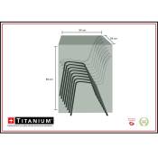 Titanium - Housse de protection pour pile de chaises