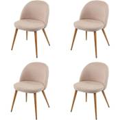 4x chaise de salle à manger HW C-D53, fauteuil, style