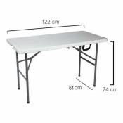8043810 Table Pliante rectangulaire 122�x�70�x�74�cm - Papillon