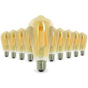 Arum Lighting - Lot de 10 ampoules led E27 7W ST64 2700 k Type Edison Température de Couleur: Blanc chaud 2200K