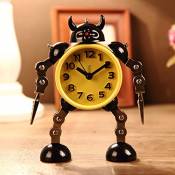 Bluelover Creative Déformation Robot Alarme Horloge