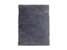 Caline - tapis extra-doux toucher laineux bleu cendré 160x230