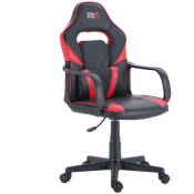 Chaise de jeu xtr X10 setup gamer hauteur réglable coussin lombaire sporty 101-109x60x57 cm couleur noir & rouge