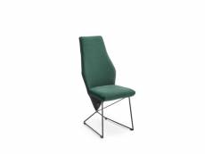 Chaise en cuir synthétique 44 x 63 x 96 cm - vert