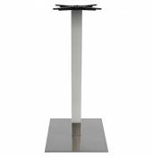 Clear Seat Pied de Table sans Plateau 110cm Stainless Steel 50x50x110 cm